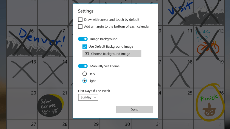 Version 1.4 settings