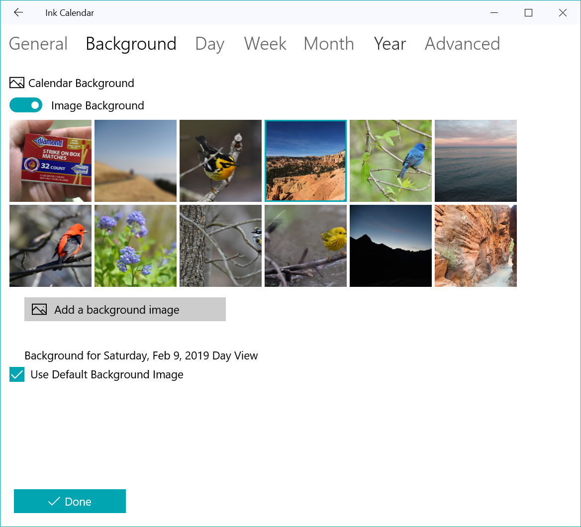 Background Image Options