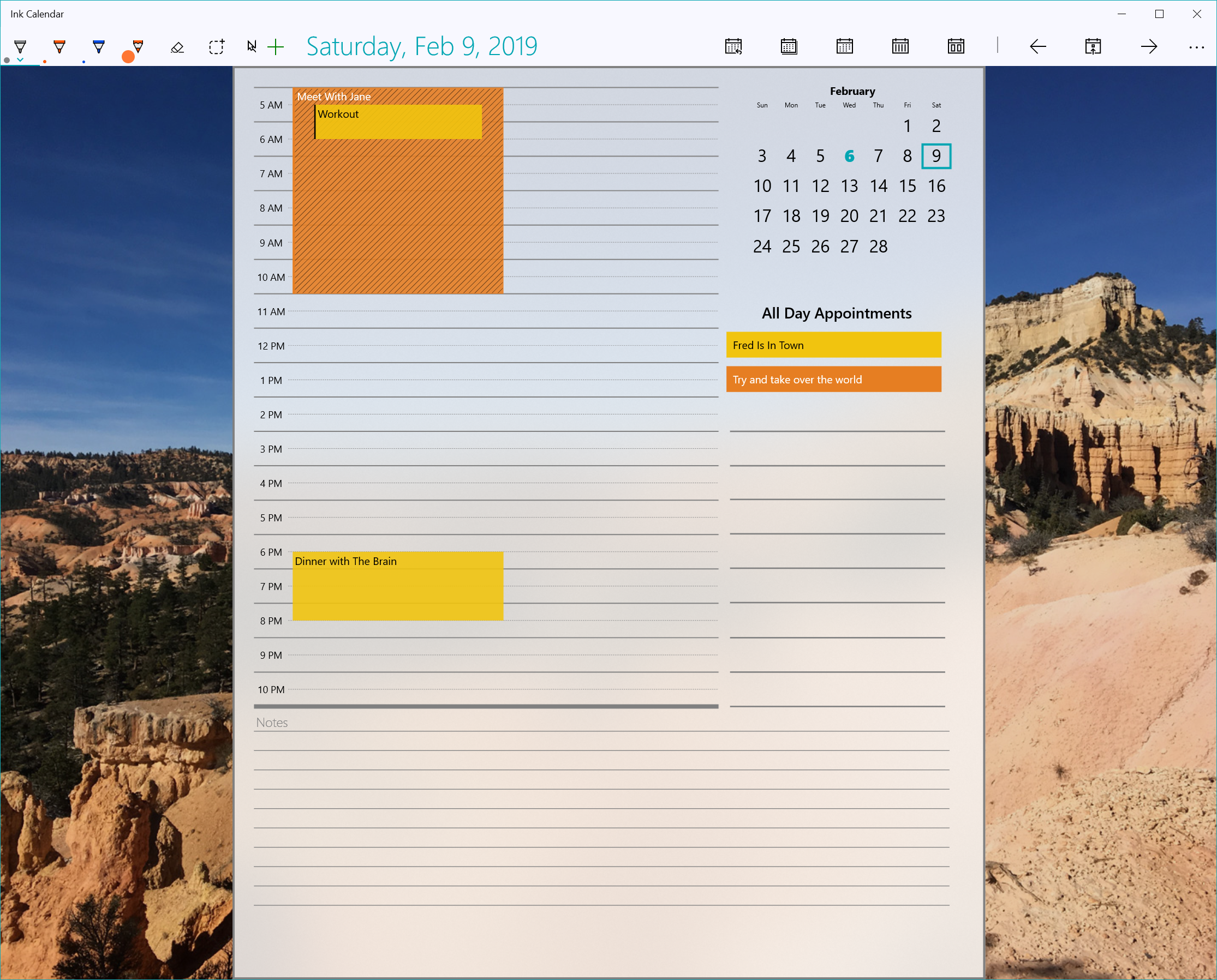 Day View Agenda and Better Settings | Ink Calendar and Journal